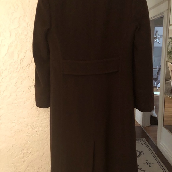 LOUIS VUITTON Long Wool & Cashmere Coat size 6 - Picture 4 of 9